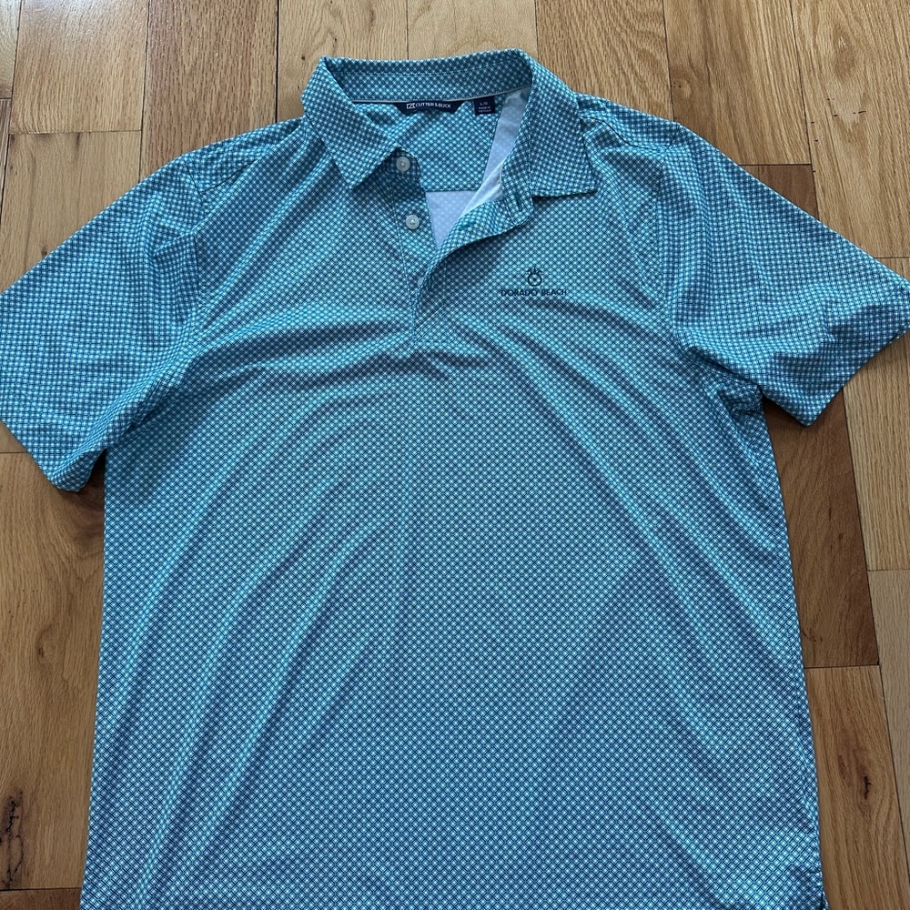 Cutter & Buck Men's Blue Polo Golf Shirt